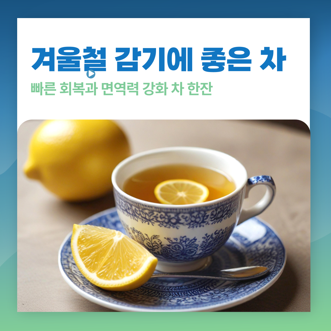 겨울철 감기에 좋은 차: 빠른 회복과 면역력 강화 차 한잔